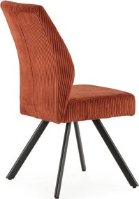 Oranžové menčestrové jedálenské stoličky v súprave 2 ks Anibal – Marckeric