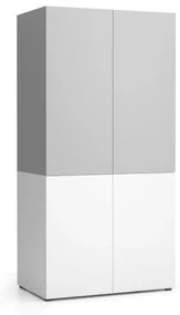 PLAN Kuchynská policová skriňa NIKA 1000 x 600 x 2000 mm, sivá
