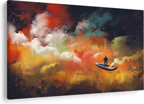 Obraz - Muž plaviace vesmírom (90x60 cm)