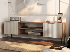 TV stolík / skrinka Seretio 180 SR06, Farby: orech warmia / kašmír