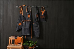 Modro-oranžové záhradnícke rukavice Esschert Design Denim