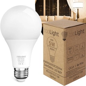 Toolight Toolight, LED žiarovka E27, 5W, 350lm, 3000K teplá, RSL019, OSW-20004
