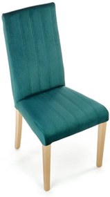 Jedálenská stolička DIEGO 3 dub medový, tmavo zelená