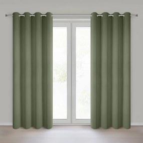 ZÁVES NA KÚŽKOCH NERISA 140X250 CM OLIVOVÁ