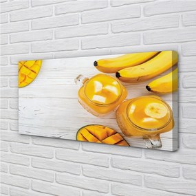 Obraz canvas Mango banán smoothie 125x50 cm