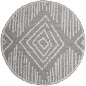 Koberec ARRUBA 4902 sivý kruh