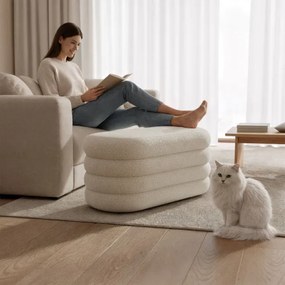 Taburetka PUFFO MIST biela