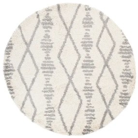 Koberec BOHO L225D béžový / tmavosivý kruh