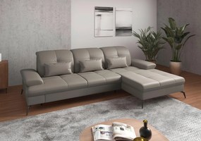 XXXLutz ROHOVÁ SEDAČKA, textil, koža, sivá Sit & More - Sedačky - 000144011707