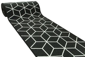 Protišmykový behúň cubes 29 - čierny