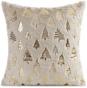 CHLPATÁ VIANOČNÁ DEKORAČNÁ OBLIEČKA NA VANKÚŠ TREE1 45X45 CM VZOROVANÁ