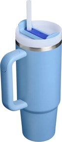 Modrá termoska so slamkou z nehrdzavejúcej ocele 890 ml Quencher H2.O FlowState™ Tumbler Blue Sky – Stanley