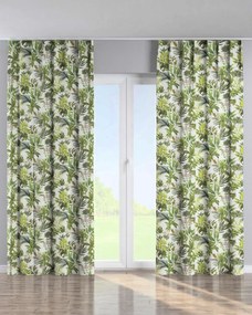 Záves so systémom FLEX (jednoduché spony flex) farba produktu zelená látka vzorované