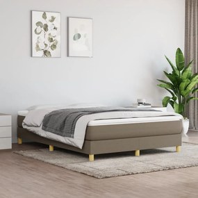 Boxspring posteľ s matracom sivohnedý 140x190 cm látka 3144171