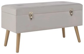 vidaXL Lavica s úložným priestorom 80 cm sivá zamat