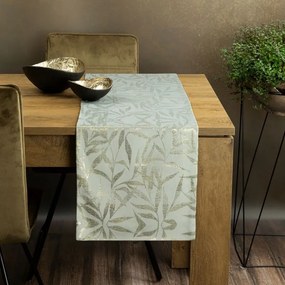 Dekorstudio Elegantný zamatový behúň na stôl BLINK 15 strieborný Rozmer behúňa (šírka x dĺžka): 35x180cm