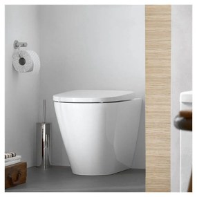 DURAVIT D-Neo samostatne stojace WC Rimless ku stene, s hlbokým splachovaním, 370 x 580 mm, biela, s povrchom WonderGliss, 20030900001