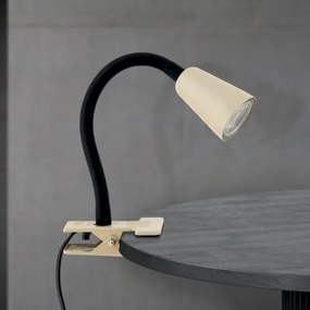 Orion - Flexibilná stolná lampa so svorkou DOTTY 1xGU10/10W/230V béžová/čierna