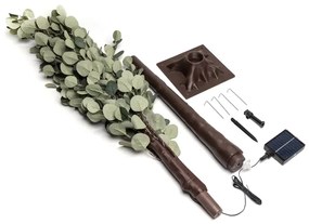 Aigostar - LED Solárna dekorácia 285xLED/3,8m IP65 teplá biela eukalyptus