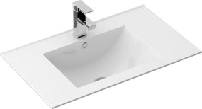 Zápustné keramické umývadlo REA DAFNE 76x46,5 cm biele
