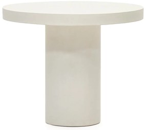 Betónový okrúhly záhradný jedálenský stôl ø 90 cm Aiguablava – Kave Home