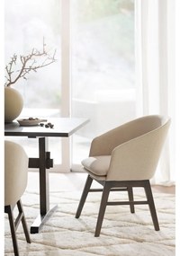 Béžové čalúnené jedálenské kreslá v súprave 2 ks Windham – Rowico