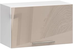 Horná kuchynská skrinka OLIWIA W60OK biela / cappuccino, lesk