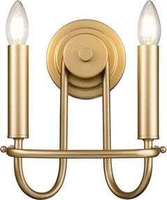 Kichler KL-CAPITOL-HILL2-PNBR - Nástenné svietidlo CAPITOL HILL 2xE14/40W/230V zlaté