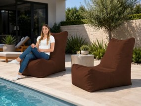 Set 2 sedacích vakov Distinto Nylon tmavohnedý Outdoor 62 × 82 × 90 cm