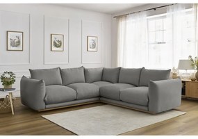 Sivá rohová pohovka Ernest – Bobochic Paris