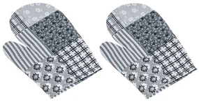 Bellatex Kuchynská chňapka Patchwork sivá, 28 x 18 cm, 2 ks