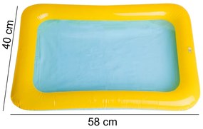 KIK Nafukovacie pieskovisko na kinetický piesok, farebné, 56 × 40 cm