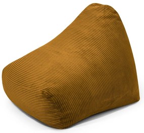 Menčestrový detský sedací vak v horčicovej farbe Snug 80 – SLOWDOWN