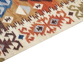 Vlnený kelímový koberec 80 x 150 cm viacfarebný VOSKETAP Beliani