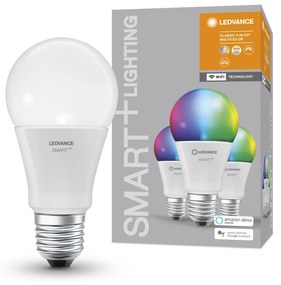 LEDVANCE Sada 3x inteligentná LED žiarovka SMART+ WIFI, E27, A60, 9W, 806lm, 2700-6500K, teplá-studená biela,
