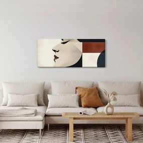 Obraz - Žena z profilu (120x50 cm)