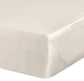 SATÉNOVÉ PRESTIERADLO DINA 180X210 CM KRÉMOVÁ