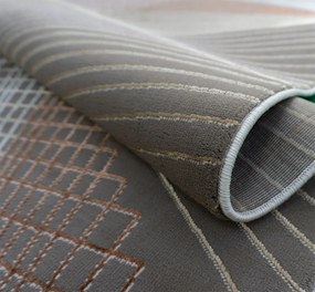 Koberec Allianz 6305 béžový s geometrickým vzorom – obdĺžnik Rozmer: 80x150 cm