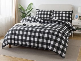 XPOSE® Bavlnené Renforcé obliečky KOSTKY - sivé