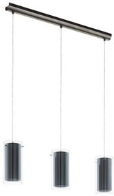 Eglo 99286 - Závesné svietidlo na lanku PINTO TEXTIL 3xE27/16W/230V