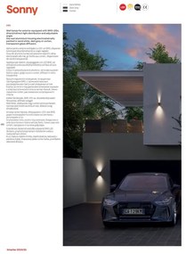 Redo 90637 - LED Vonkajšie svietidlo SONNY 2xLED/5W/230V 2200/4000K IP54 hnedá