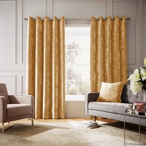 Žlté termozávesy v súprave 2 ks zo ženilky 168x229 cm Selene Luxury Chenille – Hyperion
