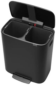 Brabantia BO pedálový kôš 2x30L čierna