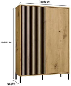 Skrinka Kamarussa Slim 3 (dub artisan). Akcia -20%. Vlastná spoľahlivá doprava až k Vám domov. 1132516