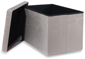 Dekorstudio Skladacia taburetka s úložným priestorom XL - béžová