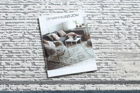 Koberec TULS 51242 s rámikom, slonovinová modrá