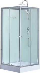 BPS-koupelny Sprchový box WSH308 90x90 biela mat