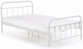Kovová posteľ 120 cm Pavot (biela) (s roštom). Akcia -7%. Vlastná spoľahlivá doprava až k Vám domov. 1119130