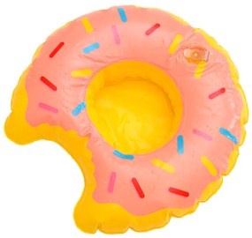 Nafukovací držiak nápojov DONUT ružový