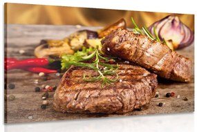 Obraz grilovaný hovädzí steak Varianta: 90x60